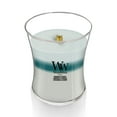 thumbnail image 3 of WoodWick Icy Woodland Scented Trilogy Medium Hourglass Candle, Crackles as it Burns, Great for Gifting 9.7oz, 3 of 8