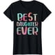 thumbnail image 1 of Playera de Mujer "La Mejor Hija" Talla Extra Grande Negra para el Día de la Madre, 1 of 7