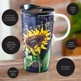 thumbnail image 5 of Sunflower Splendor Ceramic Travel Cup - 5 x 7 x 4 Inches, 5 of 6