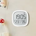 thumbnail image 4 of PATLOLLAV Magnetic Digital Alarm Clock Battery Operated, Desk Clocks with Temperature, Humidity, LCD Display Screen Digital Calendar Alarm Clock for Elderly, Bedroom, Office, 4 of 6