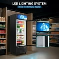 thumbnail image 3 of Ecojoy Commercial Beverage Refrigerator 14.8 Cu Ft, Commercial Display Fridge with Glass Door & Front LED Light for Stores, Restaurant, Office, 3 of 8