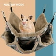 thumbnail image 1 of de hamaca colgante para animales de triple capa, jaula cálida para mascotas, cama oscilante para planeador de azúcar, chinchilla, , Yinane Hamaca para hámster, 1 of 8