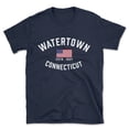 thumbnail image 1 of Watertown Connecticut Patriot Men's Cotton T-Shirt, 1 of 1