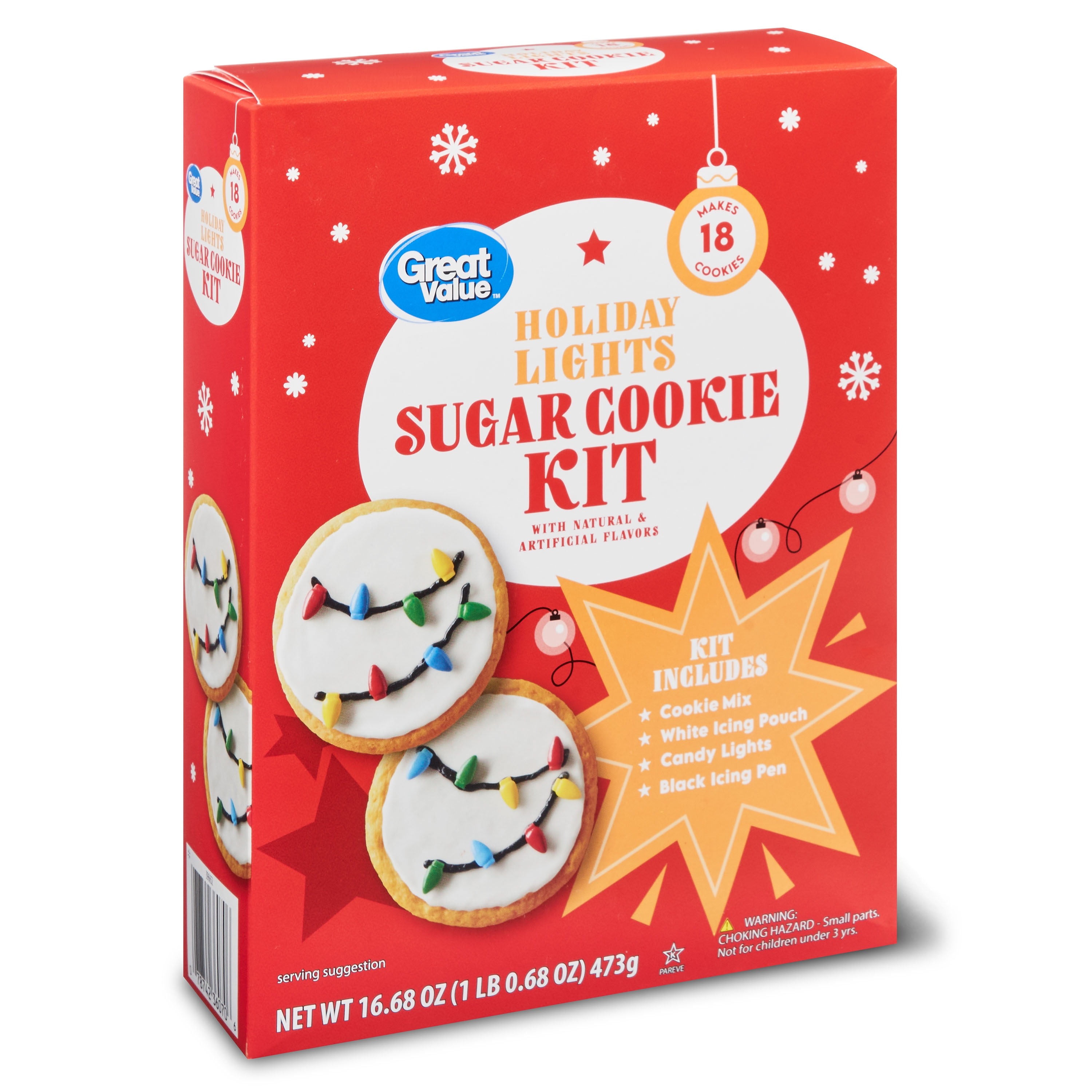 Great Value Holiday Christmas Lights Cookie Kit, 16.68 oz  Walmart.com