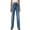 Dark Blue, variant on Straight Leg Jeans for Women,High Waisted Wide Leg Loose Microelastic Boyfriend Denim Pants Dark Blue S