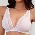 thumbnail image 2 of Afdoent Bras for Women Wireless Lace Bralette for Comfortable Soft Support Everyday Wear Seamless Underwire Bra, 2 of 9