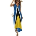 thumbnail image 2 of Saint Lucia Flag Sleeveless Dress Summer Women Clothes Dress for Pregnant Women Dresses, 2 of 9