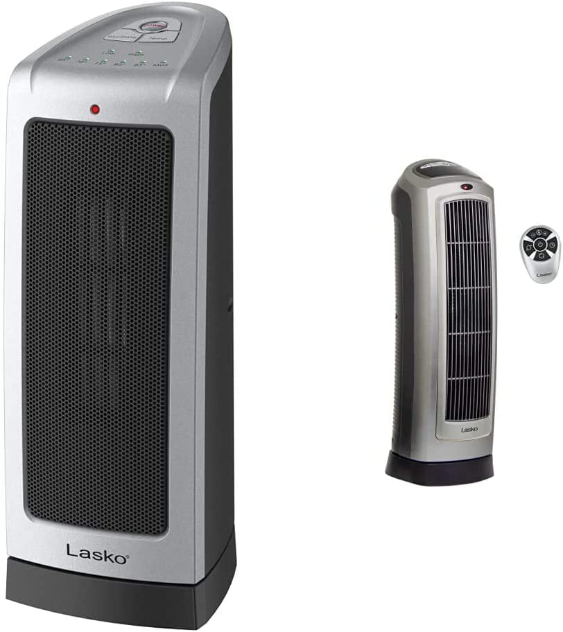 Lasko 5309 Portable Electric 1500W Room Oscillating Ceramic Tower Space Heater 