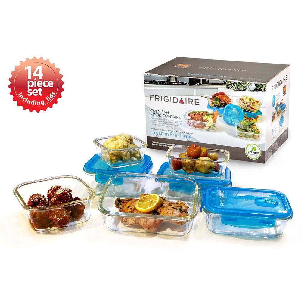 Frigidaire Glass Food Storage Set, 14 pieces
