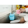 thumbnail image 3 of Handy Housewares Hanging Silicone Sink Caddy - For Kitchen or Bath, Hangs From Faucet, Helps Dry Sponges, Loofahs, Razors, Soap - Pastel Blue, 3 of 5