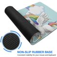 thumbnail image 6 of Long Mouse Pads for Desk,Dinosaur and Unicorn Pattern Desk Mats on Top Of Desks, Desk Mouse Pad Extra Large with 3mm Non-Slip Base and Stitched Edge for Gaming,Office,Work,Home 35.4"x15.7", 6 of 6
