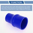thumbnail image 4 of Conjunto Único de 127mm/5" Longitud Manguera de Silicona Hump Conector Manguera de Silicona con Abrazaderas Manguera Hump Manguera de Refrigerante Universal Azul 51mm/2.01"-70mm/2.76" ID, 4 of 7
