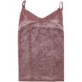 thumbnail image 2 of INC - Camiseta sin mangas de terciopelo y encaje para mujer, color rosa, pequeña, 2 of 2