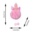 thumbnail image 3 of Boovnll Christmas Ornaments 6 Pcs, Plush Christmas Tree Decorations with Knit Hat and Winged Doll Pendants, Xmas Hanging Ornaments for Home Holiday Decor, 3 of 7