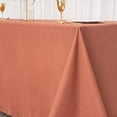 thumbnail image 6 of Balsa Circle 10 Pieces 90" x 132" Terracotta Rectangle Polyester Tablecloths Table Linen, 6 of 8