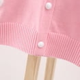 thumbnail image 7 of FYDUU Children Girls Cardigan Sweater Long Sleeve Cute Heart Graphic Soft Button Down Sweaters Fashion Kids Knit School Uniforms Sweaters Temperament Suit, 7 of 7