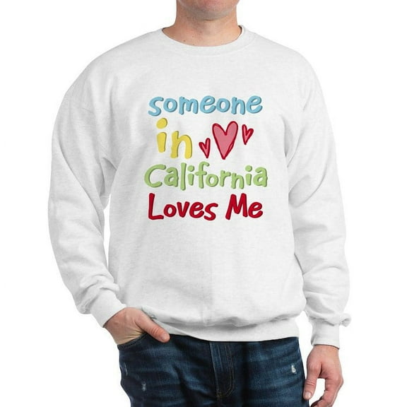 CafePress - Someone In California Loves Me Sweatshirt - Crew Neck Sweatshirt