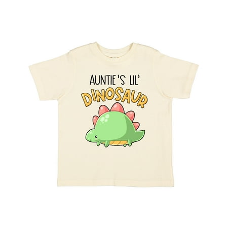 

Inktastic Auntie s Lil Dinosaur with Cute Stegosaurus Gift Toddler Boy or Toddler Girl T-Shirt