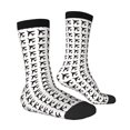 thumbnail image 4 of Yiaed Airplane Print Great elasticity Crew Socks Sports socks for Men and Women, 4 of 5