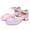 1 Pink, variant on Krdevn Closed Toe Low Block Heel Ankle Strap Glitter Rhinestone Bow Dress Party Sandals (Little Girls, Big Girls),12.5