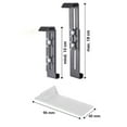 thumbnail image 5 of Sylvtty 4 Pcs Window Box Brackets Heavy Duty Flower Box Brackets Adjustable Balcony Planter Holder for Deck Railing Balconies Window Box, 5 of 7