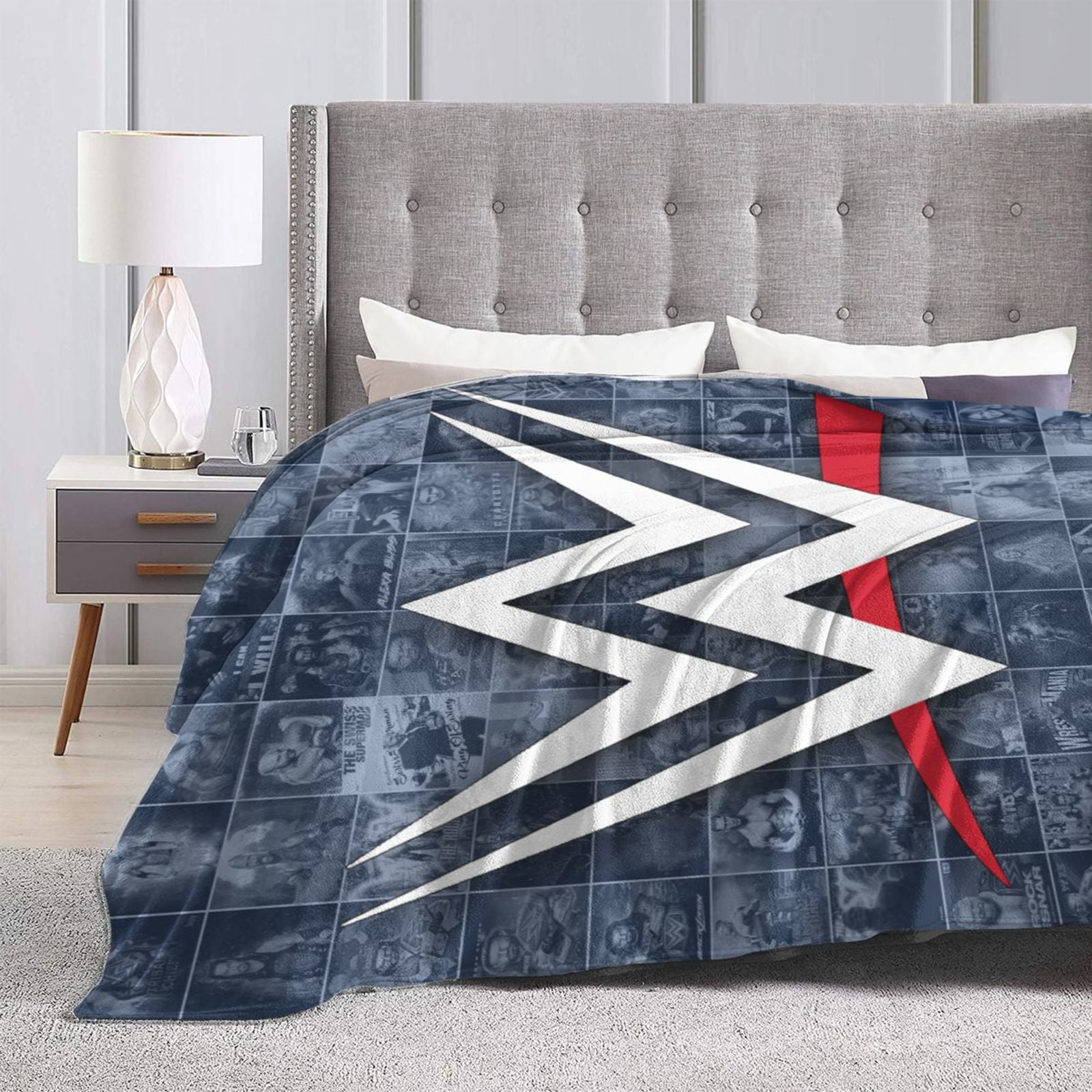 WWE Throw Blanket Cozy Flannel Blankets For Boys Girls Super Soft Warm Blanket For Couch Sofa Bed Walmart