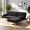 Black, variant on BSHTI 78.35" Velvet L-Shaped Sectional Sleeper Sofa with Reversible Chaise, Split Back & 3-Position Adjustment, Tufted Design, Metal Legs, for Living Room & Guest Room Gray