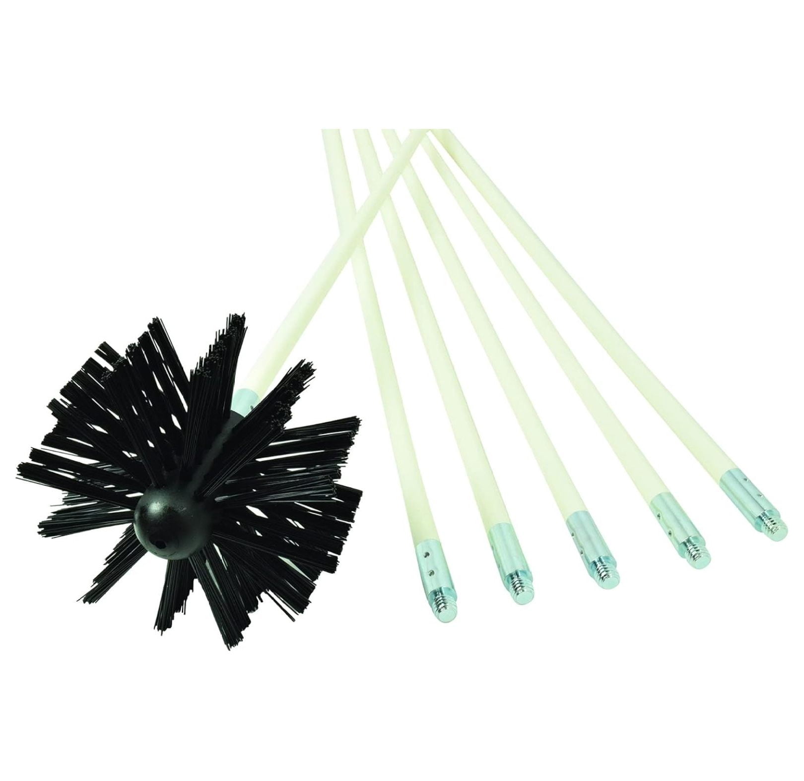 DVBRUSH12K/6 Dryer Duct Cleaning Kit, Lint Remover, Extends up to 12 Feet, Synthetic Brush Head, Use with or without a Power Drill
