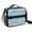 Corgi and Text Blue Pattern, variant on Corgi and Text Blue Pattern Bento School Insulated Lunch Bag Box with Shoulder Strap and Bottle Holder, 11" X 9.5" X 3.5"