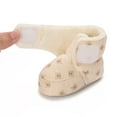 thumbnail image 5 of Winter Plush Cartoon Bear Baby Shoes Soft Sole Warm and Comfortable Cotton Boots 0-18M, 5 of 9
