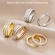 thumbnail image 3 of Anillo de mujer, decoración de mano, hermosas decoraciones de vestir, compromiso de boda, anillos románticos brillantes para mujer, accesorio Ropa, zapatos y accesorios Miscelánea Oro rosa/2 capas Jumpingount AP015313-06, 3 of 6