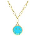 thumbnail image 1 of Collar de cadena con clip chapado en oro BEMS-14K, collar moderno para, 1 of 4