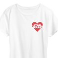 thumbnail image 3 of Star Wars - Valentine Heart Logo - Women's Short Sleeve Graphic T-Shirt, 3 of 5