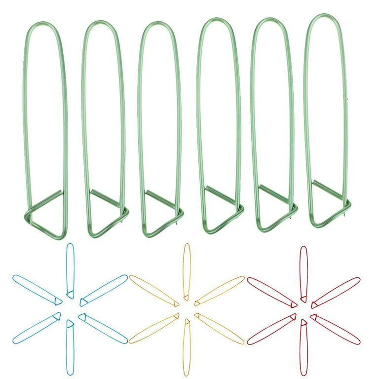 6pcs Stitch Holders Large Locking Safety Pins for Crochet Knitting Sewing , Small, Size: As described