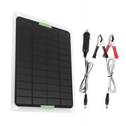 20W Solar Panel 12V/5V USB2.0 Solar Car Charger Outdoor Portable Monocrystalline Silicon Flexible Solar Panel