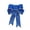 Blue, variant on Clearance Under $1 Large Christmas Bow Glitter Glittering FabricGold Gift Ribbon Tree Decorations Kids Blue