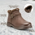 thumbnail image 5 of Fittington Womens Winter Boots Ankle Boots with Zippers Womens Booties Faux Warm Lining, 5 of 9