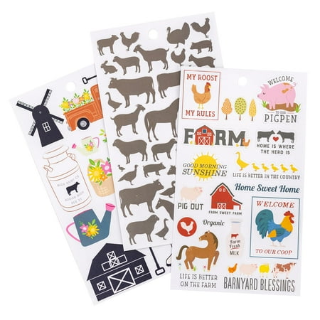 UPC: 0195158503463 | Barnyard Animals Stickers by Recollections™