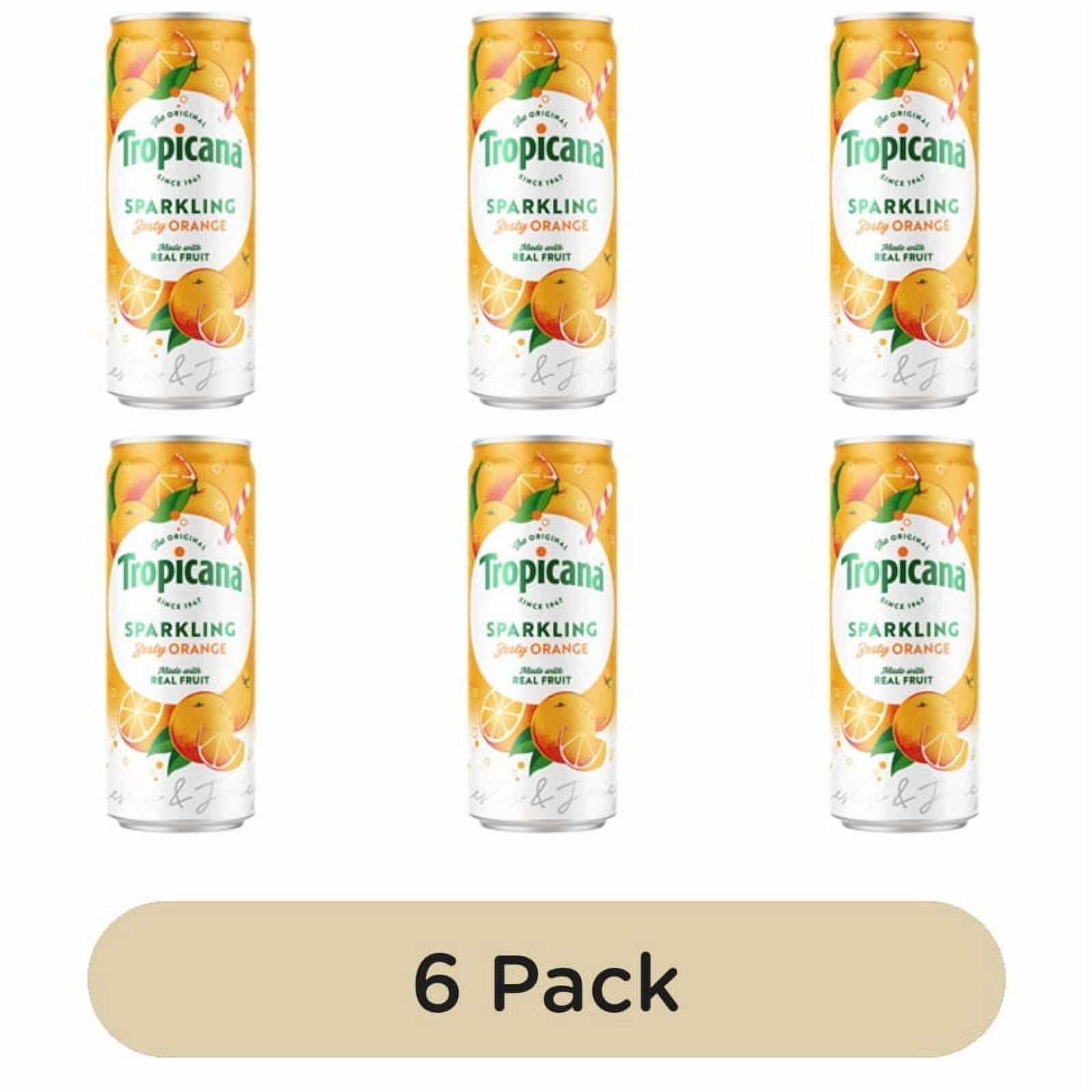 Tropicana Sparkling Orange 250ml, British Import (Pack of 6)
