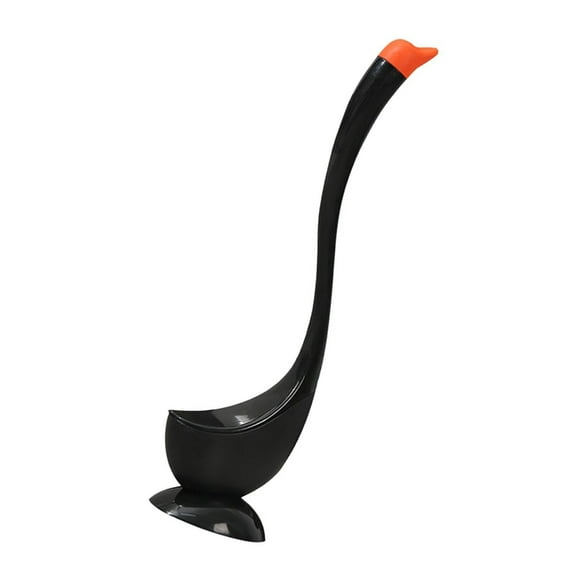 YIEMEEN Extended Handle Toilet Brush & Plunger Set with Bird Shape Holder for Bathroom
