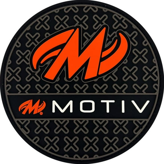 MOTIV Grip Disk Shammy Black/Orange – Bowling Ball Oil Remover Pad, High Absorption Cleaner, Bowling Accessory