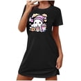thumbnail image 2 of Tnhcen Pyjama d'Halloween pour Femmes Grande Taille, Robes de Pyjama en Molleton Double Face P-2TG, Douces et Confortables, Tenue d'Intérieur Extensible, 2 of 3