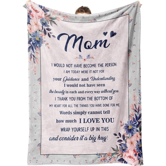 DAJU Gifts for Mom from Daughter Mom Birthday Gifts Blanket Mom Gifts for Mother''s Day Valentines Christmas Thanksgiving Fluffy Blanket for Gifts for Mom(30*40inch)