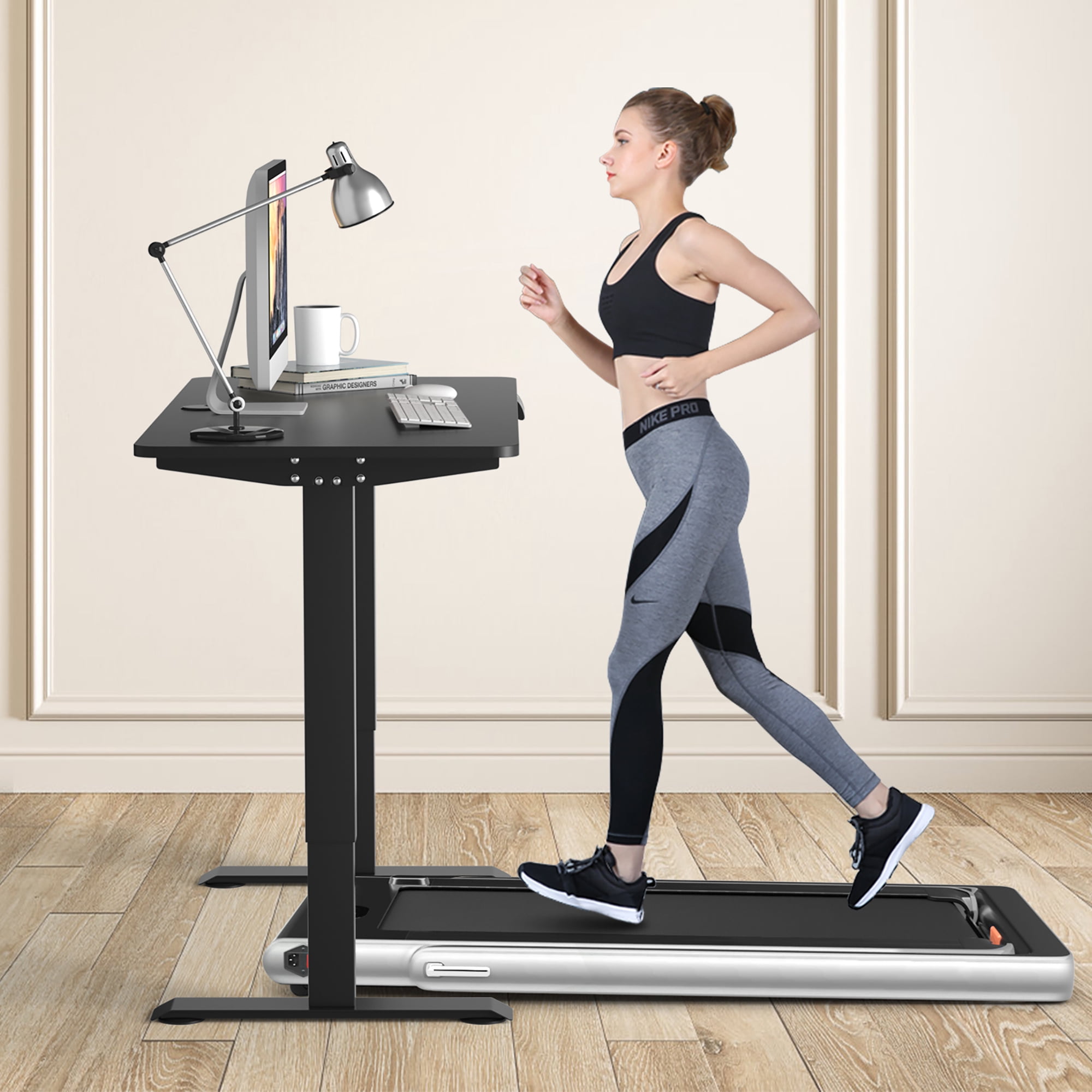 Costway Electric Adjustable Standing Desk Stand up Workstation w/Control Black