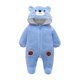 thumbnail image 1 of Honeeladyy - Mono de invierno para bebé, niña y niño, con capucha y ribete de piel, chaqueta cálida, traje de nieve, regalo para el Día del Niño de 6 a 9 meses, color azul, 1 of 5