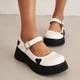 thumbnail image 5 of Zapatos de estudiante de punta redonda con boca baja y suela gruesa de amor lindo punk gótico para mujer Wmkox8yii  shkj606, 5 of 9