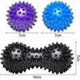 thumbnail image 2 of 2024 New 3 Massage Balls - Hedgehog Ball With Nubs Perfect For Stress, Reflexology, And Trigger Point Massages, For Back, Legs, Feet & Hands Muscle, 2 of 5