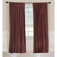 thumbnail image 2 of Luxury Wine Velvet Rod PocketCurtain with matching tieback-80Wx84L-Piece, 2 of 2