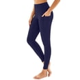 thumbnail image 6 of XuJwPNcy Leggings for Women High Waisted Butt Lifting Trousers Soft Yoga Pants Athletic Workout Running Clothes Activewear(Navy,X-Large), 6 of 7