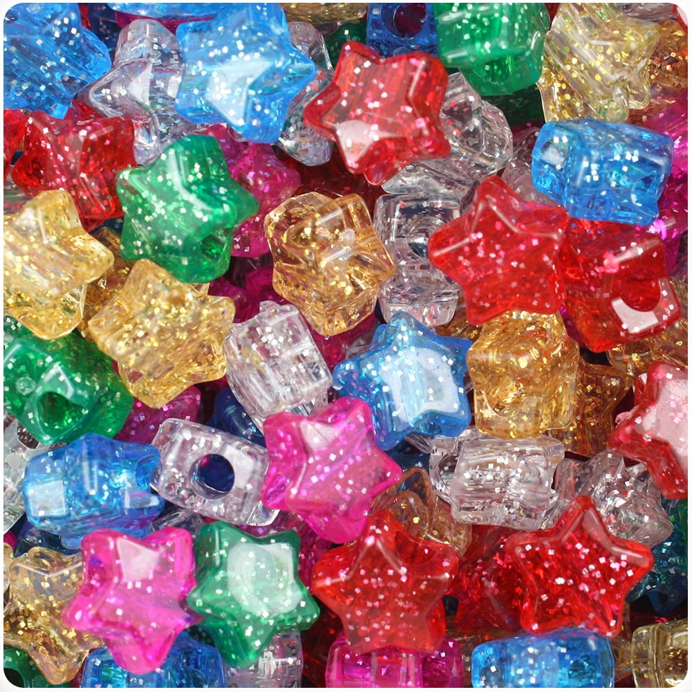 Colorations Pony3 Glitter Pony Beads - 1 lb.